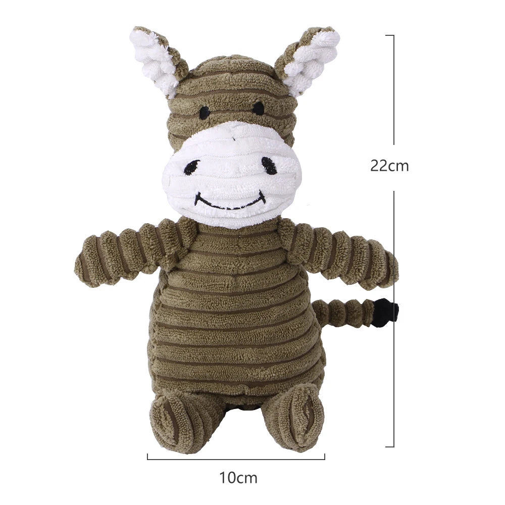 Corduroy Squeaky Dog Toys