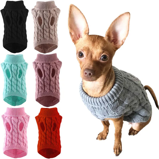 Warm Turtleneck Sweater Dogs and Cats